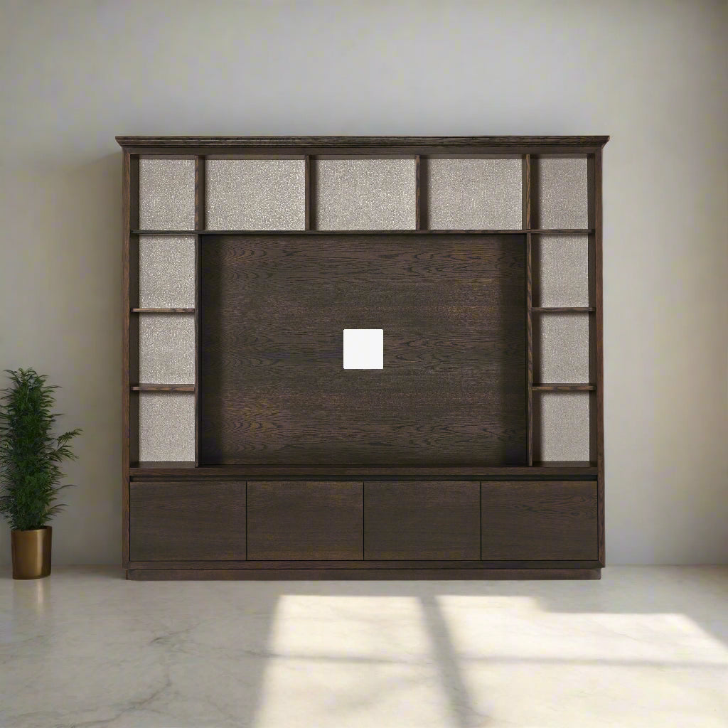 The Windsor media unit - with Pelmet