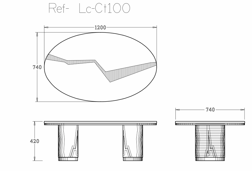 the Sutton coffee table