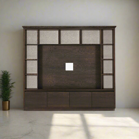 The Windsor media unit - with Pelmet