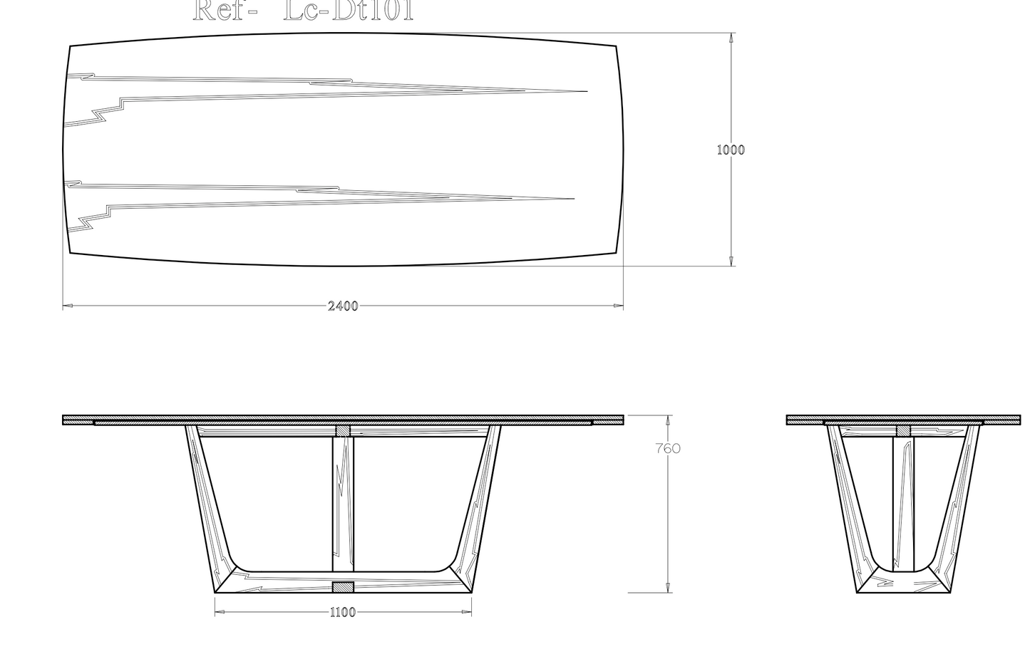 The Calgary dining table